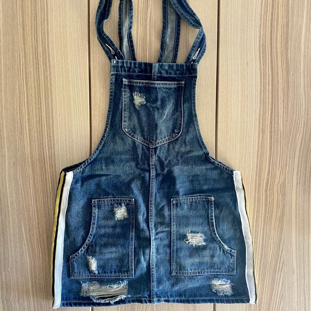 NWOT Denim Skirt Overall